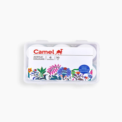 CAMEL ACRYLIC COLOURS 6 Shades x 10 ml